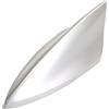 CGEAMDY Antenna Pinna Squalo, Pinna Di Squalo Copertura Am/Fm Segnale Antenna, Decorazione per Modificare L'aspetto Dell'auto, Antenna per Auto Universale per Auto Suv Camion Furgone(Argento)