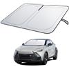 BIXUAN Parasole per parabrezza compatibile con Toyota CHR C-HR 2024 2025 2026 Copertura parasole per auto per parabrezza, Ombrellone pieghevole con protezione UV Parasole Accessori CHR