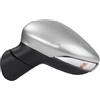 Rdtnvc Specchio Per Ford Per Fiesta Mk7 MK8 2009 2010 2011 2012 2013 2014-2017 Specchietto Retrovisore Laterale Elettrico Completo Portiera Specchietto Retrovisore Esterno(Silver-Left Side)