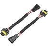 A ABSOPRO Adattatore 2Pz Maschio 9005 9006 A Femmina H8 H9 H11 | Materiale: Plastica, Metallo, Dimensioni: 20 Cm, Tipo: Maschio A Femmina, Pin: 2, Compatibile: Camion, SUV