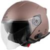Bogotto H586 BT Solid Bluetooth Casco Jet, marrone opaco, M