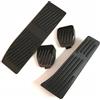 JSRVQKMS Per BMW Serie 3 5 E30 E32 E34 E36 E38 E39 E46 E87 E90 E91 X5 X3 Z3 Auto Acceleratore Freno Resto Del Piede Pedale Pastiglie Antiscivolo Auto Pedali(No Drill MT 4p Black)