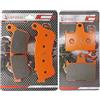 LE LEFOSSI Moto Fibra di Carbonio Anteriore e Posteriore Pastiglie Freno per Compatibile con Harley Davidson XL 883 N Iron XL 883 L Superlow XL 1200 X Forty Eight 2014-2021 FA640F FA254R