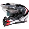O'NEAL Oneal D-SRS NOMAD Casco da enduro, nero/bianco/rosso, M (57/58)