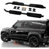FTAPACCE Pedane laterali in alluminio, 2 pezzi, barre nerf adatte per Land Rover Defender 110 130 4 porte L851 2020-2025
