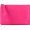Liu Jo Jeans Pochette piatta con logo Dark Pink