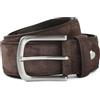 Suitable Cintura in pelle scamosciata marrone - Taglia 95 - Uomo - Abbigliamento - Camoscio -
