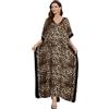 XIVISTO Donna Kaftan Lungo Abito da Spiaggia Floreale Parei Maxi Copricostumi Bohémien Costume da Bagno Coprire