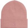 Calvin Klein Jeans Donna MONOGRAM EMBRO BEANIE K60K612319, Purple (Dusty Rose), OS