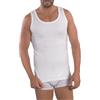 MABRAT Canottiera Uomo Spalla Larga Bianco vestibilità Regolare Scollo a Canotta Adulto 100% Cotone Interlock