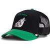 Goorin Bros. Cappellino Trucker Lone Wolf The Farm, Verde con Lupo Ricamo Stile Pop Rocker