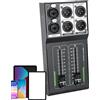 Generic Controller per monitor da studio, scatola di controllo passiva del volume, 1 interruttore audio di ingresso e 2 uscite, dispositivo di regolazione stereo senza perdite, controllo del suono preciso per