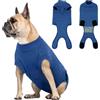 Hjumarayan Tuta Post Operatoria per Cani Femmina Maschio | Body Recupero Cane per Sterilizzazione e Castrazione in Cotone | Body Chirurgico Antileccamento | Alternativa Confortevole al Collare (Blu Polvere S）
