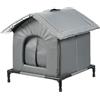 Gcerfby Casa Di Gatti All'aperto Elevato, Design Resistente Alle Intemperie, Letto Di Cani Del Cane Calda Alzata Di Gatto Randagi Di Piedi Elevati, Grotta Di Animali Isolati, Facile Da Pulire, Per Cortile, Gi