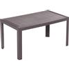 HOUSE COLLECTION TAVOLO URANO LINEA RATTAN 140x80x72cm colore MARRONE