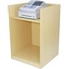 Monster Shop Bancone Cassa Acero TB60 - Mobile da Negozio in MDF Melaminico, 2 Ripiani Interni, Piano Recessato, Struttura Compatta 60x90x60cm per Reception, Punto Vendita o Negozio