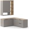 Vicco Parete attrezzata soggiorno Wido, Grigio,