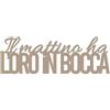 Declea Decorazione Murale in Legno Frase Citazione Il Mattino ha L'Oro in Bocca - Decorazione da Appendere alla Parete per Cucina Salotto Camera da Letto complemento arredo
