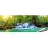 ARTBAY Poster Cascata HD XXL - Panorama Foto - 118,8 x 42 cm | Cascata Tropicale nella Foresta | Sole | Foto di Natura | qualità Superiore