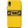 CAB DRIVER TAXI FUN COSTUME APPAREL Custodia per iPhone XR TAXI OFF DUTY SEGNO GIALLO TAXI CAB COSTUME