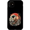 Mahjong Capybara Fun Custodia per iPhone 11 Capybara Surfing Mahjong Time Tropical Beach Wave