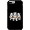 Cool 3 Hip Hop Trio Street Gold Chain Fu Custodia per iPhone 7 Plus/8 Plus Cavia Rap Old School Retro Streetwear 80s 90s Tre
