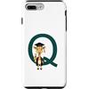Timowo Studio Custodia per iPhone 7 Plus/8 Plus Giraffa Diploma Lettera Q Alfabeto Animale