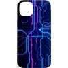 AI Hardware Microchip Tech Custodia per iPhone 14 Plus Computer Circuit Board Tech Grafico Nerd Geek