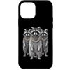 Cool 3 Hip Hop Trio Street Gold Chain Fu Custodia per iPhone 12 mini Raccoon Trash Panda Rap Old School Retro Streetwear anni '80 e '90
