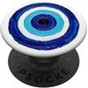 Mediterranean Nazar Eye Art Occhio blu di Nazar contro l'arte malvagia PopSockets PopGrip Adesivo