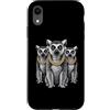 Cool 3 Hip Hop Trio Street Gold Chain Fu Custodia per iPhone XR Lemur Anello Coda Rap Old School Retro Streetwear 80s 90s