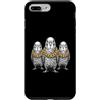 Cool 3 Hip Hop Trio Street Gold Chain Fu Custodia per iPhone 7 Plus/8 Plus Parrocchetto Uccello Budgie Rap Old School Retro Streetwear 80s 90s