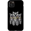 Cool 3 Hip Hop Trio Street Gold Chain Fu Custodia per iPhone 11 Pro Max Lemur Anello Coda Rap Old School Retro Streetwear 80s 90s