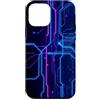 AI Hardware Microchip Tech Custodia per iPhone 12 mini Computer Circuit Board Tech Grafico Nerd Geek