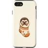 Paws In Socks Studio Custodia per iPhone SE (2020) / 7/8 Simpatico riccio in un comodo calzino da bambino Hedgie Mom Cutecore