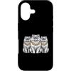 Cool 3 Hip Hop Trio Street Gold Chain Fu Custodia per iPhone 17 Gatto persiano Rap Old School Retro Streetwear 80s 90s Tre