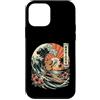 Tropical Tile Fun Custodia per iPhone 12 mini Mahjong Time Capybara Surf Retro Wave Tramonto