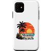 Miami Beach Florida Surfing Surf Ocean V Custodia per iPhone 11 Miami Spiaggia