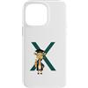 Timowo Studio Custodia per iPhone 14 Pro Max Giraffa Diploma Lettera X Alfabeto Animale