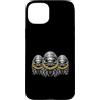 Cool 3 Hip Hop Trio Street Gold Chain Fu Custodia per iPhone 15 Plus Isopod Rap Old School Retro Streetwear anni '80 '90 Tre