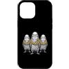Cool 3 Hip Hop Trio Street Gold Chain Fu Custodia per iPhone 12 Pro Max Parrocchetto Uccello Budgie Rap Old School Retro Streetwear 80s 90s