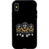 Cool 3 Hip Hop Trio Street Gold Chain Fu Custodia per iPhone X/XS Bassotto Doxie Rap Old School Retro Streetwear 80s 90s
