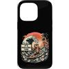 Mahjong Capybara Fun Custodia per iPhone 13 Pro Capybara Surfing Mahjong Time Tropical Beach Wave