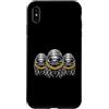 Cool 3 Hip Hop Trio Street Gold Chain Fu Custodia per iPhone XS Max Isopod Rap Old School Retro Streetwear anni '80 '90 Tre