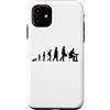 Costumi da scacchista divertenti Custodia per iPhone 11 Evoluzione del giocatore scacchi Giochi da tavolo per
