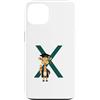 Timowo Studio Custodia per iPhone 13 Giraffa Diploma Lettera X Alfabeto Animale