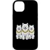 Cool 3 Hip Hop Trio Street Gold Chain Fu Custodia per iPhone 14 Plus Samoiedo Cane Rap Old School Retro Streetwear 80s 90s Tre