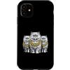 Cool 3 Hip Hop Trio Street Gold Chain Fu Custodia per iPhone 11 Gatto persiano Rap Old School Retro Streetwear 80s 90s Tre