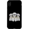 Cool 3 Hip Hop Trio Street Gold Chain Fu Custodia per iPhone XS Max Shih Tzu Dog Rap Old School Retro Streetwear anni '80 '90 Tre
