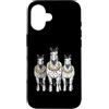 Cool 3 Hip Hop Trio Street Gold Chain Fu Custodia per iPhone 16 Appaloosa Horse Rap Old School Retro Streetwear anni '80 e '90